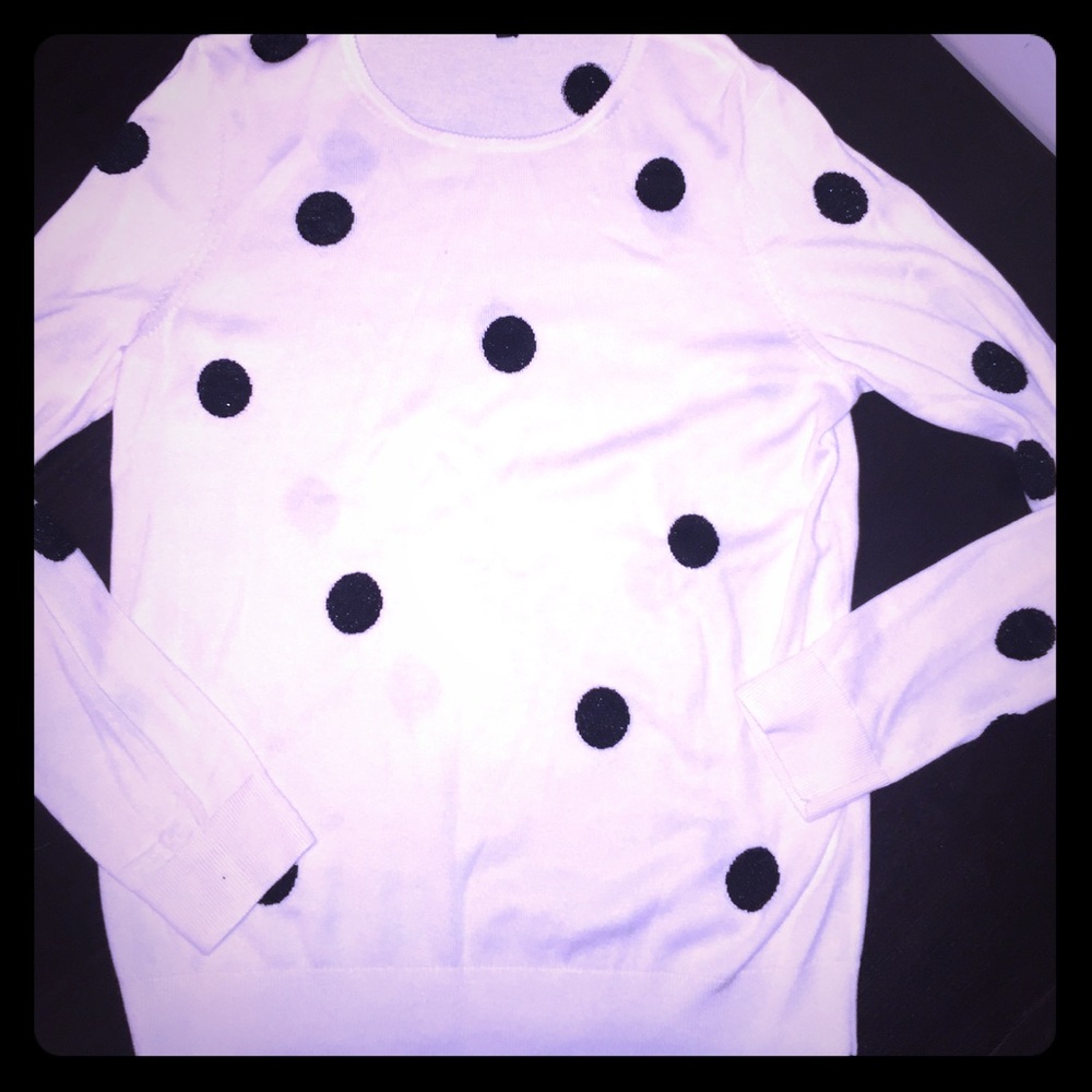 Adorable Ann Taylor Polka dot sweater nwot ⭐️⭐️